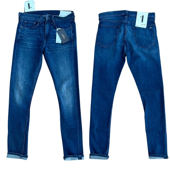 Rag & Bone Fit 1 Skinny Jeans in Marauder - Picture 5 of 11